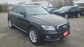 Smart Wheels - Your Trusted Used Car Dealership - Quality Cars, Exceptional Service!<br><br>2015 AUDI Q5 2.0T QUATTRO PROGRESSIV<br>Engine: 2.0 TFSI 4 Cylinder 220 HP<br>Tranmission:Automatic<br>Doors:4<br>Drive Type: AWD<br><br>FEATURES:<br>Push Button Start, Hands-Free Phone, Voice Recognition, Power Heated Leather Seats, Cruise Control, Tilt/Telescopic Steering Wheel, Steering Wheel Mounted Controls, Power Windows, Power Door Locks, Power Heated Mirrors, Day-Night Auto-Dimming Rearview Mirror, Air Conditioning, AM/FM Radio, CD Player, Audi Multimedia, Fog Lights, Multi-Function Display, Keyless Entry, Immobilizer Anti-Theft and more!<br><br> Purchase price: $13,999 plus HST and LICENSING<br><br>Certification is available for only $799 which includes 3 month or 3ooo km Lubrico warranty with $1000 per claim.<br> If not certified, by OMVIC regulations this vehicle is being sold AS-lS and is not represented as being in road worthy condition, mechanically sound or maintained at any guaranteed level of quality. The vehicle may not be fit for use as a means of transportation and may require substantial repairs at the purchaser   s expense. It may not be possible to register the vehicle to be driven in its current condition.<br><br>CARFAX PROVIDED FOR EVERY VEHICLE<br><br>WARRANTY: Extended warranty with different terms and coverages is available, please ask our representative for more details.<br>FINANCING: Bad Credit? Good Credit? No Credit? We work with you to find the best financing plan that fits your budget. Our specialists are happy to assist you with all necessary information.<br>TRADE-IN OR SELL: Upgrade your ride by trading-in your vehicle and save on taxes, or Sell it to us, and get the best value for your current vehicle.<br><br>Smart Wheels Used Car Dealership<br>642 Dunlop St West, Barrie, ON L4N 9M5<br>Phone: (705)721-1341<br>Email: Info@swcarsales.ca<br>Web: www.swcarsales.ca<br>Terms and conditions may apply. Price and availability subject to change. Contact us for the latest information.<br>
