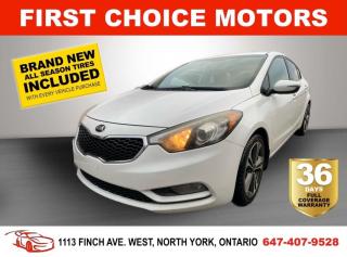 Welcome to First Choice Motors, the largest car dealership in Toronto of pre-owned cars, SUVs, and vans priced between $5000-$15,000. With an impressive inventory of over 300 vehicles in stock, we are dedicated to providing our customers with a vast selection of affordable and reliable options. <br><br>Were thrilled to offer a used 2015 Kia Forte EX, white color with 189,000km (STK#6733) This vehicle was $9490 NOW ON SALE FOR $7990. It is equipped with the following features:<br>- Manual Transmission<br>- Heated seats<br>- Bluetooth<br>- Reverse camera<br>- Alloy wheels<br>- Power windows<br>- Power locks<br>- Power mirrors<br>- Air Conditioning<br><br>At First Choice Motors, we believe in providing quality vehicles that our customers can depend on. All our vehicles come with a 36-day FULL COVERAGE warranty. We also offer additional warranty options up to 5 years for our customers who want extra peace of mind.<br><br>Furthermore, all our vehicles are sold fully certified with brand new brakes rotors and pads, a fresh oil change, and brand new set of all-season tires installed & balanced. You can be confident that this car is in excellent condition and ready to hit the road.<br><br>At First Choice Motors, we believe that everyone deserves a chance to own a reliable and affordable vehicle. Thats why we offer financing options with low interest rates starting at 7.9% O.A.C. Were proud to approve all customers, including those with bad credit, no credit, students, and even 9 socials. Our finance team is dedicated to finding the best financing option for you and making the car buying process as smooth and stress-free as possible.<br><br>Our dealership is open 7 days a week to provide you with the best customer service possible. We carry the largest selection of used vehicles for sale under $9990 in all of Ontario. We stock over 300 cars, mostly Hyundai, Chevrolet, Mazda, Honda, Volkswagen, Toyota, Ford, Dodge, Kia, Mitsubishi, Acura, Lexus, and more. With our ongoing sale, you can find your dream car at a price you can afford. Come visit us today and experience why we are the best choice for your next used car purchase!<br><br>All prices exclude a $10 OMVIC fee, license plates & registration  and ONTARIO HST (13%)