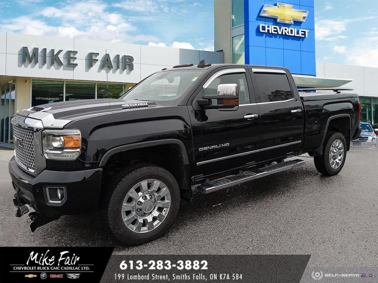 Used 2017 GMC Sierra 2500 HD Denali remote start/keyless entry,sunroof,heated/vented fron seats,assist steps,rear camera,single slot cd for sale in Smiths Falls, ON