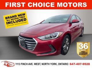 Welcome to First Choice Motors, the largest car dealership in Toronto of pre-owned cars, SUVs, and vans priced between $5000-$15,000. With an impressive inventory of over 300 vehicles in stock, we are dedicated to providing our customers with a vast selection of affordable and reliable options. <br><br>Were thrilled to offer a used 2017 Hyundai Elantra GL, red color with 154,000km (STK#6744) This vehicle was $14990 NOW ON SALE FOR $12990. It is equipped with the following features:<br>- Automatic Transmission<br>- Heated seats<br>- Bluetooth<br>- Apple Carplay<br>- Reverse camera<br>- Alloy wheels<br>- Power windows<br>- Power locks<br>- Power mirrors<br>- Air Conditioning<br><br>At First Choice Motors, we believe in providing quality vehicles that our customers can depend on. All our vehicles come with a 36-day FULL COVERAGE warranty. We also offer additional warranty options up to 5 years for our customers who want extra peace of mind.<br><br>Furthermore, all our vehicles are sold fully certified with brand new brakes rotors and pads, a fresh oil change, and brand new set of all-season tires installed & balanced. You can be confident that this car is in excellent condition and ready to hit the road.<br><br>At First Choice Motors, we believe that everyone deserves a chance to own a reliable and affordable vehicle. Thats why we offer financing options with low interest rates starting at 7.9% O.A.C. Were proud to approve all customers, including those with bad credit, no credit, students, and even 9 socials. Our finance team is dedicated to finding the best financing option for you and making the car buying process as smooth and stress-free as possible.<br><br>Our dealership is open 7 days a week to provide you with the best customer service possible. We carry the largest selection of used vehicles for sale under $9990 in all of Ontario. We stock over 300 cars, mostly Hyundai, Chevrolet, Mazda, Honda, Volkswagen, Toyota, Ford, Dodge, Kia, Mitsubishi, Acura, Lexus, and more. With our ongoing sale, you can find your dream car at a price you can afford. Come visit us today and experience why we are the best choice for your next used car purchase!<br><br>All prices exclude a $10 OMVIC fee, license plates & registration  and ONTARIO HST (13%)