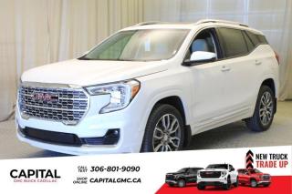 This 2024 GMC Terrain in White Frost Tricoat is equipped with AWD and Turbocharged Gas I4 1.5L/-TBD- engine.From its striking C-shaped LED signature lighting to its stunning floating roof, this GMC Terrain has been refined on every level. With three distinctive options, every trim boasts its own distinctive grille that makes a lasting first impression and sets a bold tone for the rest of the vehicles exterior. Striking LED signature lighting on the taillamps complete Terrains bold design from front to back. Terrains interior seamlessly incorporates exterior design cues to create a cohesive look. Youll find a combination of bold styling, first-class comfort and plenty of space proving its as much about refinement as it is utility. Terrains interior features a standard leather wrapped steering wheel, real aluminum trim and soft-touch materials to enhance your driving experience and maximize comfort for both you and your passengers. A front-to-back flat load floor includes new fold-flat front-passenger and second-row seats so you can quickly go from accommodating people to utilizing every inch of cargo space. The GMC Terrain small SUV is engineered to meet the challenges drivers face every day  from various road surfaces to unexpected conditions. Advanced technology such as the Traction Select system allows you to switch between drive modes to make real-time adjustments based on those ever-changing driving situations. Terrain offers an available suite of intuitive driver-assist and safety technologies  so you can move with confidence in any direction.Key features of the Terrain Denali include: 252 hp 2.0L Turbocharged gas engine, LED Headlamps, Hands-free power Programmable Liftgate, Lane Change Alert with Side Blind Zone Alert, Available HD Surround Vision, New available Adaptive Cruise Control - Camera, New Available Front Pedestrian Braking, and Heated/Ventilated front seats.Check out this vehicles pictures, features, options and specs, and let us know if you have any questions. Helping find the perfect vehicle FOR YOU is our only priority.P.S...Sometimes texting is easier. Text (or call) 306-988-7738 for fast answers at your fingertips!Dealer License #914248Disclaimer: All prices are plus taxes & include all cash credits & loyalties. See dealer for Details.