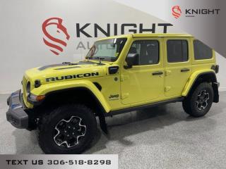 Used 2022 Jeep Wrangler 4xe Unlimited Rubicon l Plug In Hybrid! Like New! for sale in Moose Jaw, SK