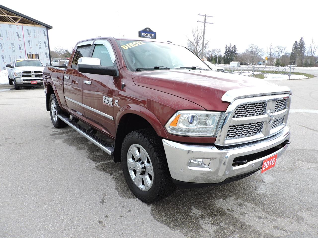 2016 RAM 2500 Laramie Diesel 4X4 Leather Sunroof Navigation