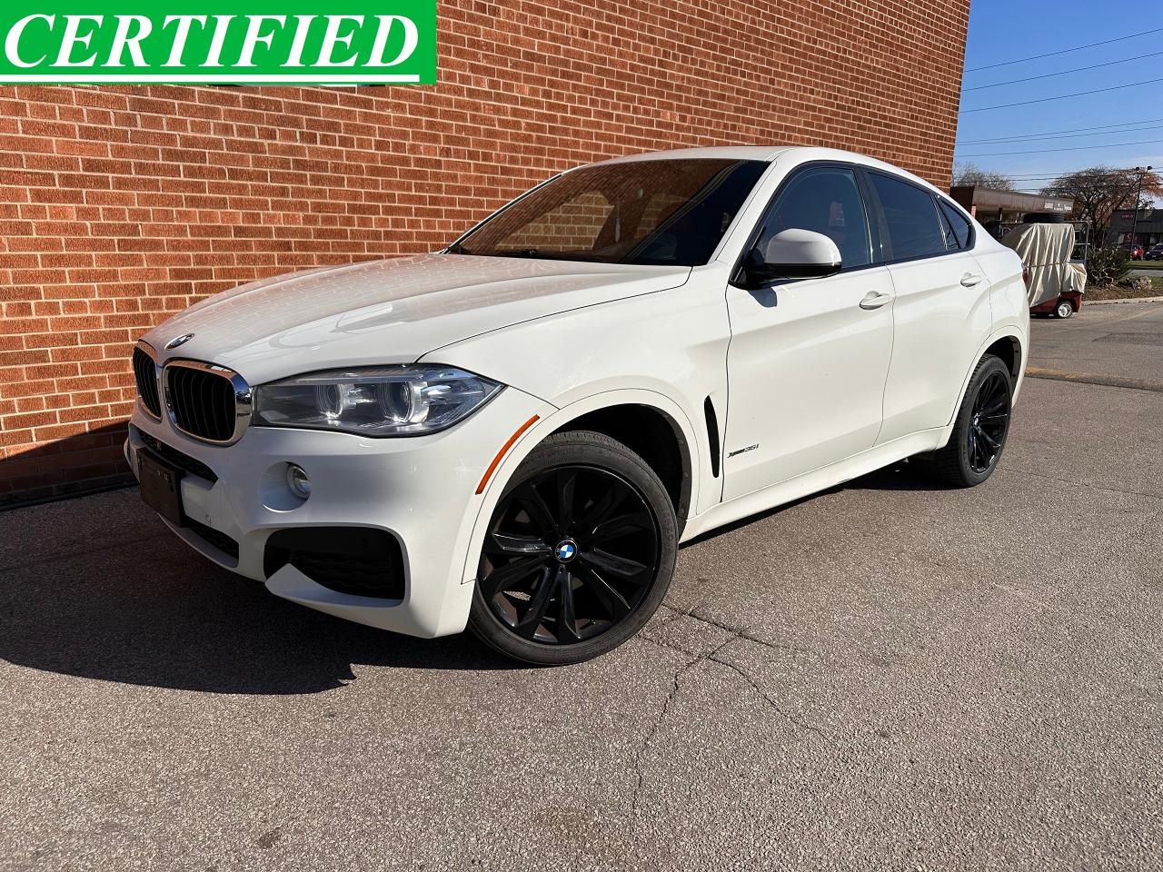 2016 BMW X6 Certified, White on Red Leather, xDrive35i - Photo #1