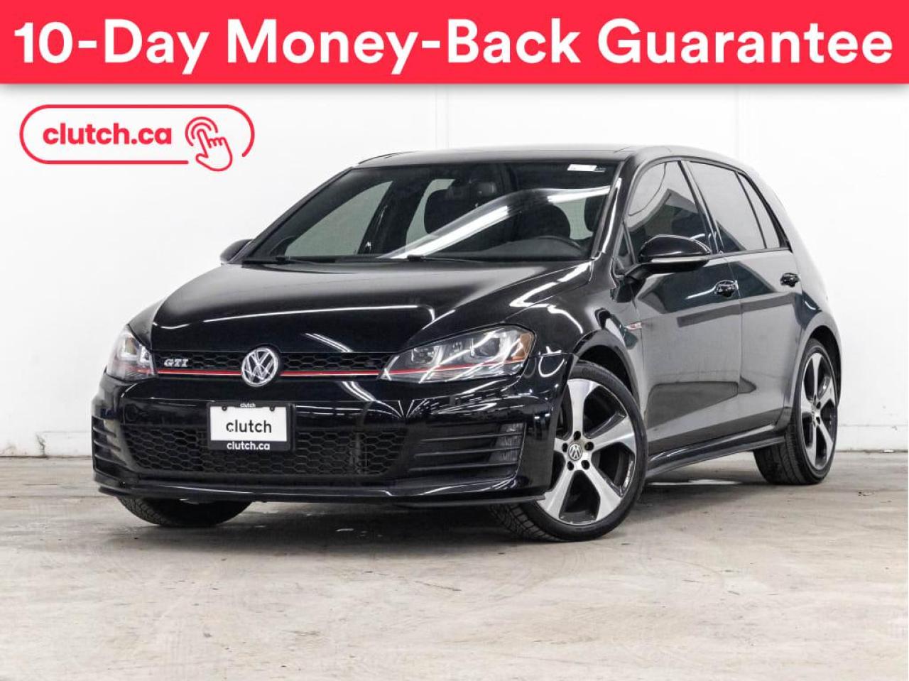 Used 2015 Volkswagen Golf GTI Autobahn w/ Bluetooth, Backup Cam, Cruise Control, A/C for sale in Toronto, ON