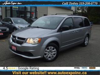 Used 2016 Dodge Grand Caravan SXT,Certified,7 Passengers,Trailer Hitch,Bluetooth for sale in Kitchener, ON