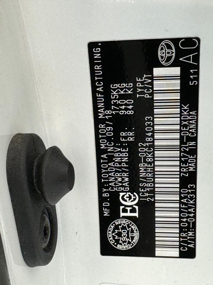2019 Toyota Corolla CE+New Tires+Camera+Clean Carfax - Photo #39