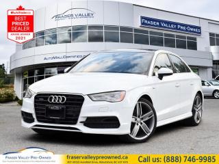 Used 2016 Audi A3 2.0T quattro Technik  - Sunroof -  Leather Seats - for sale in Abbotsford, BC