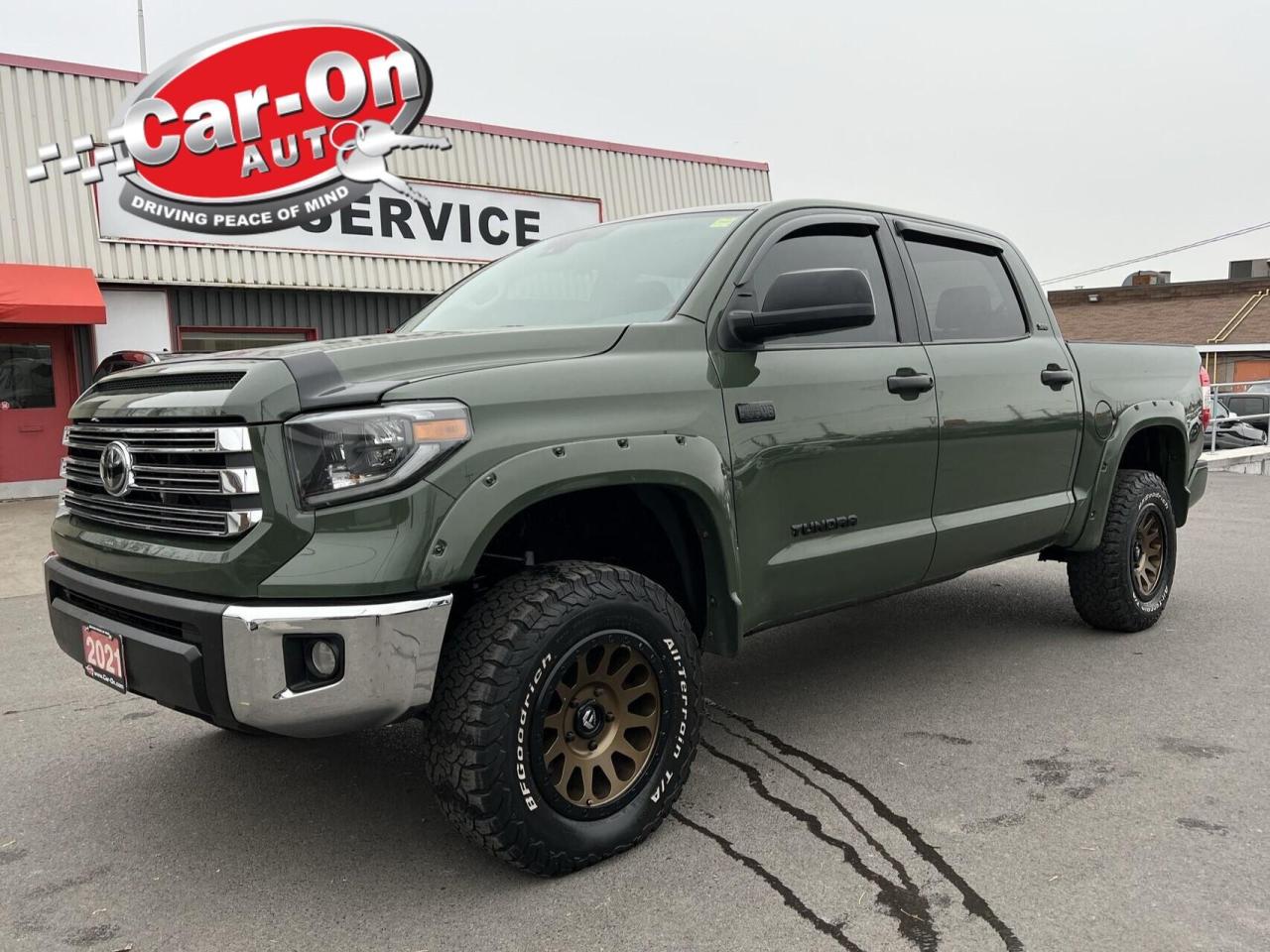Used 2021 Toyota Tundra TRAIL| CREW | HTD SEATS | SAFETY SENSE |RARE GREEN for sale in Ottawa, ON