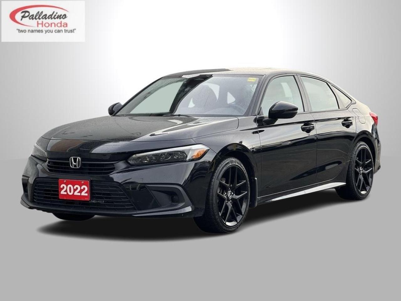 Used 2022 Honda Civic Sedan Sport   - Dealer Serviced! -  One Owner - No Accidents - Android Auto/ Apple Carplay for sale in Sudbury, ON
