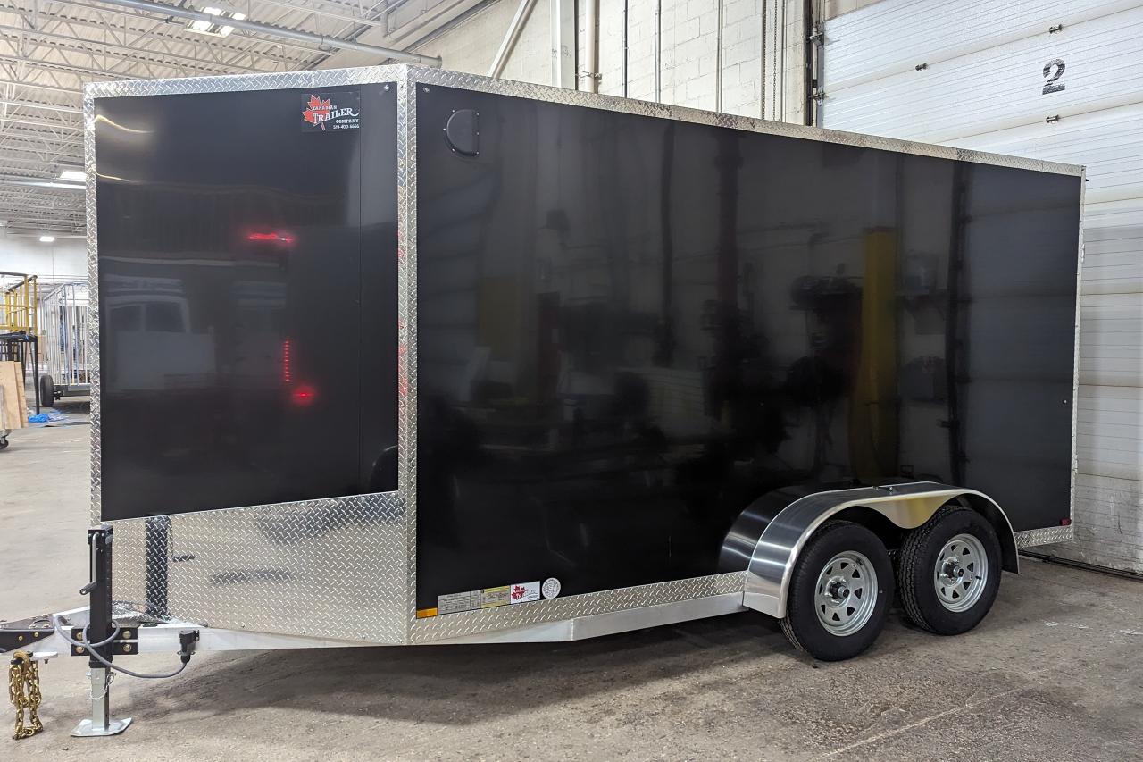 2024 Canadian Trailer Company 7x14 V Nose Cargo Trailer Aluminum Tandem Axle Photo9