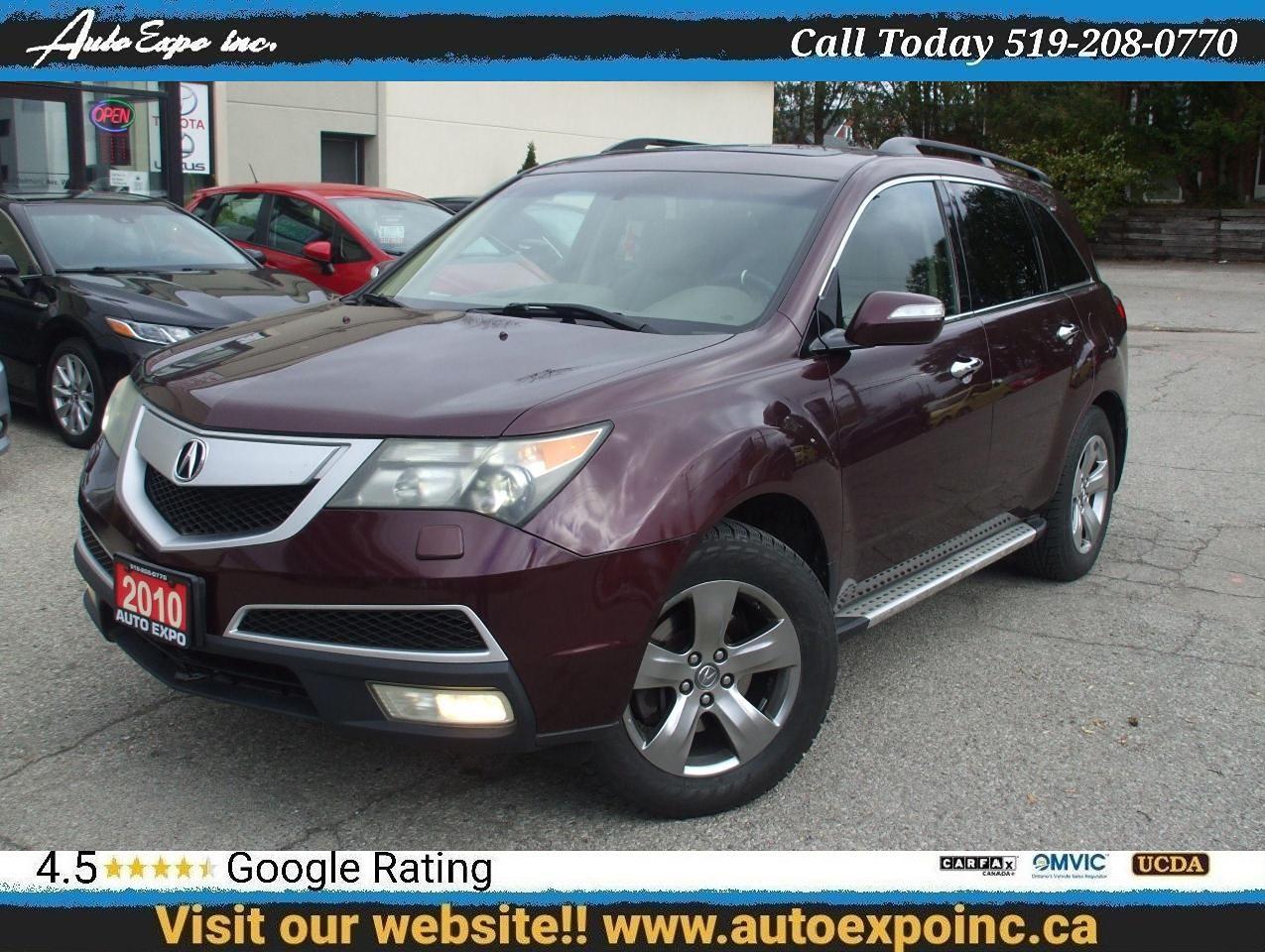 Used 2010 Acura MDX Tech PKG,GPS,Bluetooth,AVD,7 Passengers,Certified, for sale in Kitchener, ON