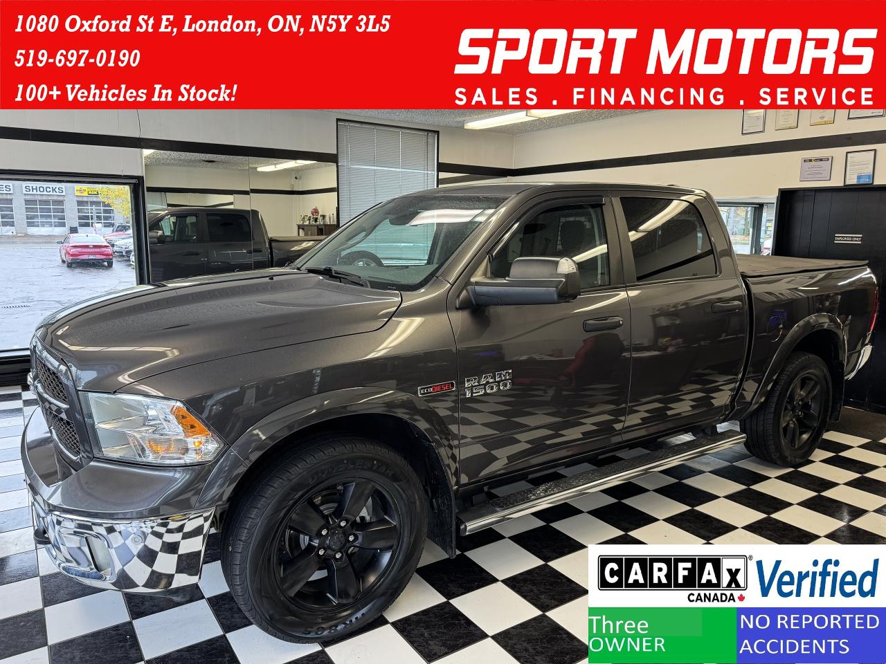 Used 2016 RAM 1500 Outdoorsman Crew Diesel 4x4+New Tires+CLEAN CARFAX for sale in London, ON