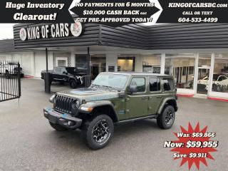 Used 2022 Jeep Wrangler 4xe Unlimited Rubicon for sale in Langley, BC