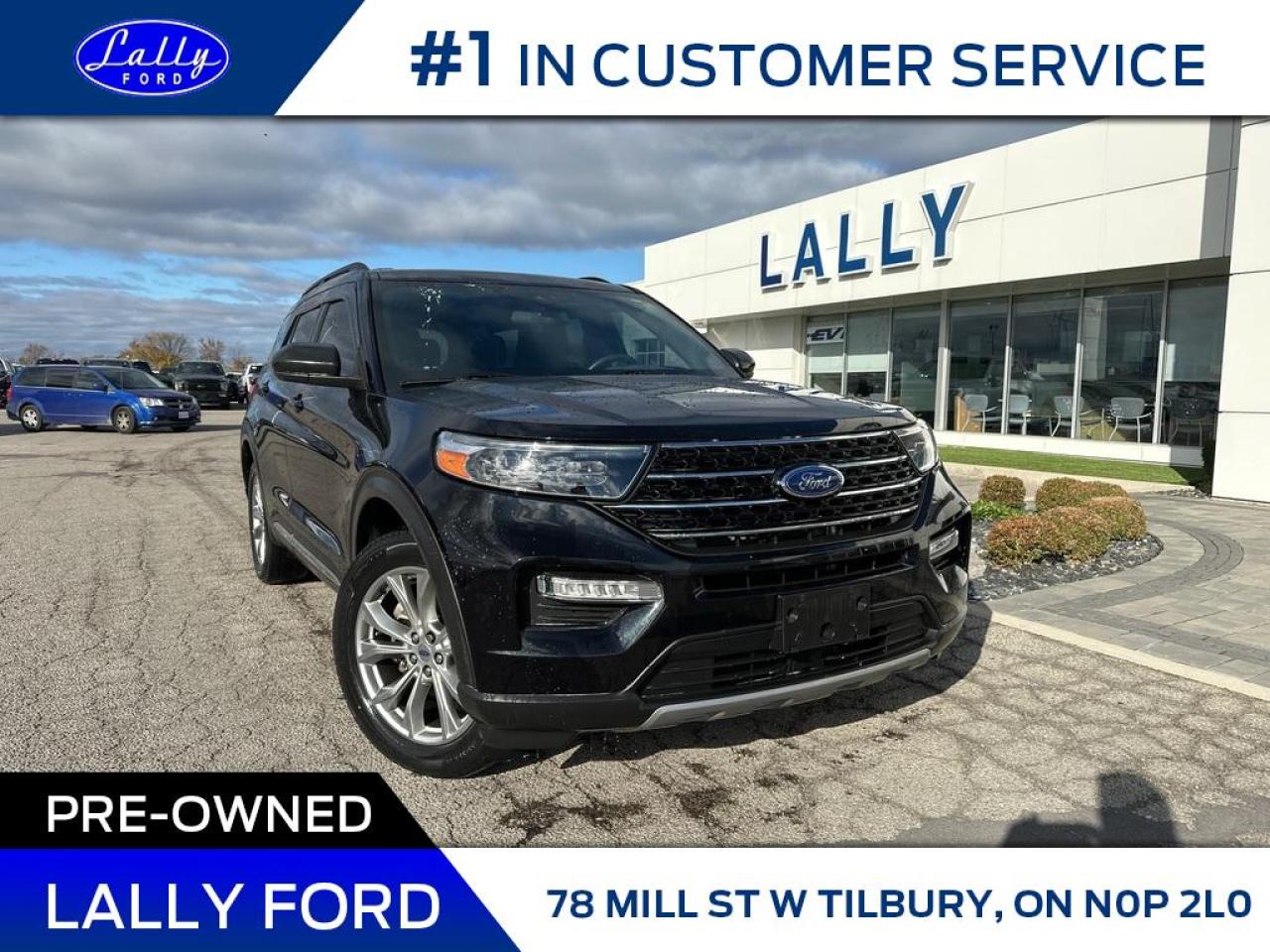 Used 2020 Ford Explorer XLT,Moonroof, Leather, One Owner! for sale in Tilbury, ON