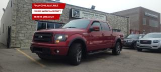 Need a vehicle ? Look at our Pre-Owned 2014 FORD F-150 FX 4 4X4 3.5 LITRE ECOBOOST CREW CAB (Pictured in photo) /Filled with top options including 4 Wheel drive drive system Heated Leather Seats, Keyless Entry, Bluetooth, , Navigation, Backup camera, Remote starter, Power sunroof Power Mirrors, Power Locks, Power Windows.  /Air /Tilt /Cruise/ Am/Fm Stereo comes with 6 month power train warranty with options to extend. Smooth ride at a great price thats ready for your test drive. Fully inspected and given a clean bill of health by our technicians. Fully detailed on the interior and exterior so it feels like new to you. There should never be any surprises when buying a used car, thats why we share our Mechanical Fitness Assessment and Carfax with our customers, so you know what we know. Bonnybrook Auto sales is helping thousands find quality used vehicles at prices they can afford. If you would like to book a test drive, have questions about a vehicle or need information on finance rates, give our friendly staff a call today! Bonnybrook auto sales is proudly one of the few car dealerships that have been serving Calgary for over Twenty years. /TRADE INS WELCOMED/ Amvic Licensed Business.  Due to the recent increase for used vehicles.  Demand and sales combined with  the U.S exchange rate, a lot  vehicles are being exported to the U.S. We are in need of pre-owned vehicles. We give top dollar for your trades.  We also purchase all makes and models of vehicles.