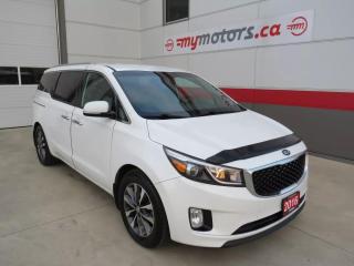 2016 Kia Sedona SX    **7 SEATER**ALLOY WHEELS** FOG LIGHTS**LEATHER** POWER DRIVERS/PASSENGERS SEAT**POWER HATCH**MEMORY DRIVERS SEAT**BLIND SPOT MONITORING**AUTO HEADLIGHTS**PUSH BUTTON START**TRI-CLIMATE CONTROL**HEATED FRONT SEATS** HEATED STEERING WHEEL** PARKING SENSORS**POWER SLIDING SIDE DOORS**      *** VEHICLE COMES CERTIFIED/DETAILED *** NO HIDDEN FEES *** FINANCING OPTIONS AVAILABLE - WE DEAL WITH ALL MAJOR BANKS JUST LIKE BIG BRAND DEALERS!! ***     HOURS: MONDAY - WEDNESDAY & FRIDAY 8:00AM-5:00PM - THURSDAY 8:00AM-7:00PM - SATURDAY 8:00AM-1:00PM    ADDRESS: 7 ROUSE STREET W, TILLSONBURG, N4G 5T5