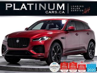 2021 JAGUAR F-PACE P400 R DYNAMIC S | 395HP | 3.0L V6 | 8 SPEED AUTOMATIC | BACK UP CAMERA | HEATED AND VENTED FRONT SEATS | LEATHER SEATS | NAVIGATION SYSTEM | PANORAMA ROOF | ONSTAR | MERIDIAN SOUND SYSTEM | PARKING DISTANCE CONTROL | MEMORY SEAT | SATELLITE RADIO SIRIUSXM | POWER LIFT GATE | REMOTE STARTER | CRUISE CONTROL | BLIND SPOT ASSIST | APPLE CARPLAY | ANDROID AUTO | CANADIAN CAR | CLEAN CARFAX 



 



The 2021 Jaguar F-PACE P400 R-Dynamic S is a luxurious and high-performance SUV that offers an exceptional driving experience. This model comes with an impressive array of factory default features that are sure to impress even the most discerning drivers. 



 



Under the hood, youll find a powerful 3.0L inline six-cylinder engine that delivers an impressive 395 horsepower and 406 lb-ft of torque. This engine is paired with an eight-speed automatic transmission and an all-wheel drive system that provides excellent traction and stability, even in challenging driving conditions. 



 



Moving inside, youll find a spacious and elegant cabin that is filled with premium materials and advanced technologies. The default leather seats are comfortable and supportive, while the panoramic sunroof floods the interior with natural light. The front seats are heated and ventilated, providing ultimate comfort in any weather. 



 



The 11.4-inch touchscreen infotainment system is easy to use and provides access to a wide range of features, including navigation, Bluetooth connectivity, and a premium Meridian sound system. The car also comes with Apple CarPlay and Android Auto compatibility, allowing you to seamlessly integrate your smartphone with the cars entertainment system. 



 



Other standard features include adaptive cruise control, a backup camera system, lane departure warning, blind-spot monitoring, and automatic emergency braking. With these features, the 2021 Jaguar F-PACE P400 R-Dynamic S ensures that you and your passengers stay safe and secure on every journey. 



 



WE WELCOME YOUR TRADE at the highest value. SAME DAY, EASY APPROVALS. FINANCING and LEASING options on most vehicles, as well as extended warranties, and aftermarket services. We are connected to all banks and leasing companies - all at the lowest rates and payments. No-HASSLE, No-HAGGLE, just the BEST PRICE UP-FRONT. 



 



Since 2004, Platinum Cars took the concept of Platinum Lifestyle to a whole new level by offering many of the worlds most pristine vehicles, such as Aston Martin, BMW, Bentley, Ferrari, Hummer, Land Rover, Lamborghini, Maserati, Mercedes-Benz, Porsche, Rolls-Royce and much more. Check out our website for our full inventory listing at http://www.platinumcars.ca, or simply stop by and visit our 65,000 sq.ft indoor showroom. Running strong as an independent dealership, we serve guests all across Canada. By understanding the lifestyle of each guest, we provide an immaculate collection of the best luxury and exotic vehicles on the market. We gladly provide the full history report on every vehicle. 



 



As per OMVIC regulations: Vehicle is not drivable, not certified and not e-tested. Certification is available for $899. Each Platinum client is a satisfied guest, GUARANTEED! 



 



Serving ALL OF CANADA AND U.S.A, we will help with the transportation and paperwork. For all Canadian buyers, you will only pay your provincial tax. For all American clients, you will take advantage of the low exchange rate. Give us an opportunity, and youll see why Platinum Cars is THE LARGEST and FASTEST growing Luxury Car Dealership in Canada!