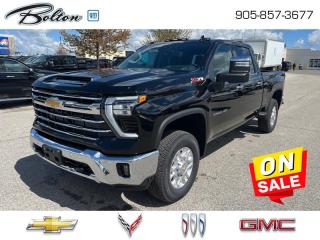 <b>Diesel Engine, LTZ Plus Package, Sunroof, LTZ Convenience Package II, Leather Seats!</b><br> <br> <br> <br>  With stout build quality and astounding towing capability, there isnt a better choice than this Silverado 2500HD for all your work-site needs. <br> <br>This 2024 Silverado 2500HD is highly configurable work truck that can haul a colossal amount of weight thanks to its potent drivetrain. This truck also offers amazing interior features that nestle occupants in comfort and luxury, with a great selection of tech features. For heavy-duty activities and even long-haul trips, the Silverado 2500HD is all the truck youll ever need.<br> <br> This black sought after diesel Crew Cab 4X4 pickup   has an automatic transmission and is powered by a  470HP 6.6L 8 Cylinder Engine.<br> <br> Our Silverado 2500HDs trim level is LTZ. Stepping up to this Silverado 2500HD LTZ is an excellent decision as it comes with premium features like unique aluminum wheels, leather seats, a larger 8 inch touchscreen with wireless Apple CarPlay and Android Auto, Bluetooth streaming audio and voice-activated technology. Comfort and convenience is enhanced with a HD rear vision camera w/ hitch guidance, remote vehicle start, a 60/40 split folding bench rear seat, an EZ lift and lower tailgate, 4G LTE hotspot capability, teen driver technology, SiriusXM radio plus it also comes with signature LED lights, 10-way power front seats, power folding exterior mirrors and an advanced trailering system. This vehicle has been upgraded with the following features: Diesel Engine, Ltz Plus Package, Sunroof, Ltz Convenience Package Ii, Leather Seats, Technology Package, Z71 Off-road Package. <br><br> <br>To apply right now for financing use this link : <a href=http://www.boltongm.ca/?https://CreditOnline.dealertrack.ca/Web/Default.aspx?Token=44d8010f-7908-4762-ad47-0d0b7de44fa8&Lang=en target=_blank>http://www.boltongm.ca/?https://CreditOnline.dealertrack.ca/Web/Default.aspx?Token=44d8010f-7908-4762-ad47-0d0b7de44fa8&Lang=en</a><br><br> <br/> Weve discounted this vehicle $4159.    5.49% financing for 84 months. <br> Buy this vehicle now for the lowest bi-weekly payment of <b>$589.36</b> with $9887 down for 84 months @ 5.49% APR O.A.C. ( Plus applicable taxes -  Plus applicable fees   ).  Incentives expire 2024-05-31.  See dealer for details. <br> <br>At Bolton Motor Products, we offer new Chevrolet, Cadillac, Buick, GMC cars and trucks in Bolton, along with used cars, trucks and SUVs by top manufacturers. Our sales staff will help you find that new or used car you have been searching for in the Bolton, Brampton, Nobleton, Kleinburg, Vaughan, & Maple area. o~o