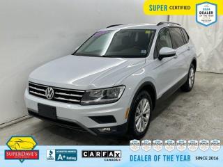 
Heated Seats, Air Conditioning, Cruise Control, Second Row Power Windows, Backup Cam, Voice Recognition, Touchscreen, Tinted Windows, Steering Wheel Controls, Rear Window Defroster. This Volkswagen Tiguan has a dependable Intercooled Turbo Regular Unleaded I-4 2.0 L/121 engine powering this Automatic transmission.

These Packages Will Make Your Volkswagen Tiguan Trendline 4Motion The Envy of Your Friends 
Power Windows, Power Trunk/Hatch, Power Locks, Fog Lights, Bluetooth, Aux/MP3 Line-in, Alloy Wheels, 17 Inch Wheels, Tilt Steering, Power Mirrors, Outside Temp Display, On-star, 12V Outlet, Window Grid And Roof Mount Antenna, Wheels: 7J x 17 Montana Alloy, Variable Intermittent Wipers, Urethane Gear Shifter Material, Transmission: 8-Speed Automatic w/Tiptronic, Transmission w/Driver Selectable Mode and Oil Cooler, Tires: 215/65R17 All-Season.


THE SUPER DAVES ADVANTAGE
 
BUY REMOTE - No need to visit the dealership. Through email, text, or a phone call, you can complete the purchase of your next vehicle all without leaving your house!
 
DELIVERED TO YOUR DOOR - Your new car, delivered straight to your door! When buying your car with Super Daves, well arrange a fast and secure delivery. Just pick a time that works for you and well bring you your new wheels!
 
PEACE OF MIND WARRANTY - Every vehicle we sell comes backed with a warranty so you can drive with confidence.
 
EXTENDED COVERAGE - Get added protection on your new car and drive confidently with our selection of competitively priced extended warranties.
 
WE ACCEPT TRADES - We’ll accept your trade for top dollar! We’ll assess your trade in with a few quick questions and offer a guaranteed value for your ride. We’ll even come pick up your trade when we deliver your new car.
 
SUPER CERTIFIED INSPECTION - Every vehicle undergoes an extensive 120 point inspection, that ensure you get a safe, high quality used vehicle every time.
 
FREE CARFAX VEHICLE HISTORY REPORT - If youre buying used, its important to know your cars history. Thats why we provide a free vehicle history report that lists any accidents, prior defects, and other important information that may be useful to you in your decision.
 
METICULOUSLY DETAILED – Buying used doesn’t mean buying grubby. We want your car to shine and sparkle when it arrives to you. Our professional team of detailers will have your new-to-you ride looking new car fresh.
 
(Please note that we make all attempt to verify equipment, trim levels, options, accessories, kilometers and price listed in our ads however we make no guarantees regarding the accuracy of these ads online. Features are populated by VIN decoder from manufacturers original specifications. Some equipment such as wheels and wheels sizes, along with other equipment or features may have changed or may not be present. We do not guarantee a vehicle manual, manuals can be typically found online in the rare event the vehicle does not have one. Please verify all listed information with our dealership in person before purchase. The sale price does not include any ongoing subscription based services such as Satellite Radio. Any software or hardware updates needed to run any of these systems would also be the responsibility of the client. All listed payments are OAC which means On Approved Credit and are estimated without taxes and fees as these may vary from deal to deal, taxes and fees are extra. As these payments are based off our lenders best offering they may be subject to change without notice. Please ensure this vehicle is ready to be viewed at the dealership by making an appointment with our sales staff. We cannot guarantee this vehicle will be on premises and ready for viewing unless and appointment has been made.)

