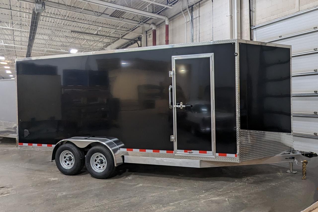 2024 Canadian Trailer Company 7x18 V-Nose Cargo Trailer Aluminum Tandem Axle