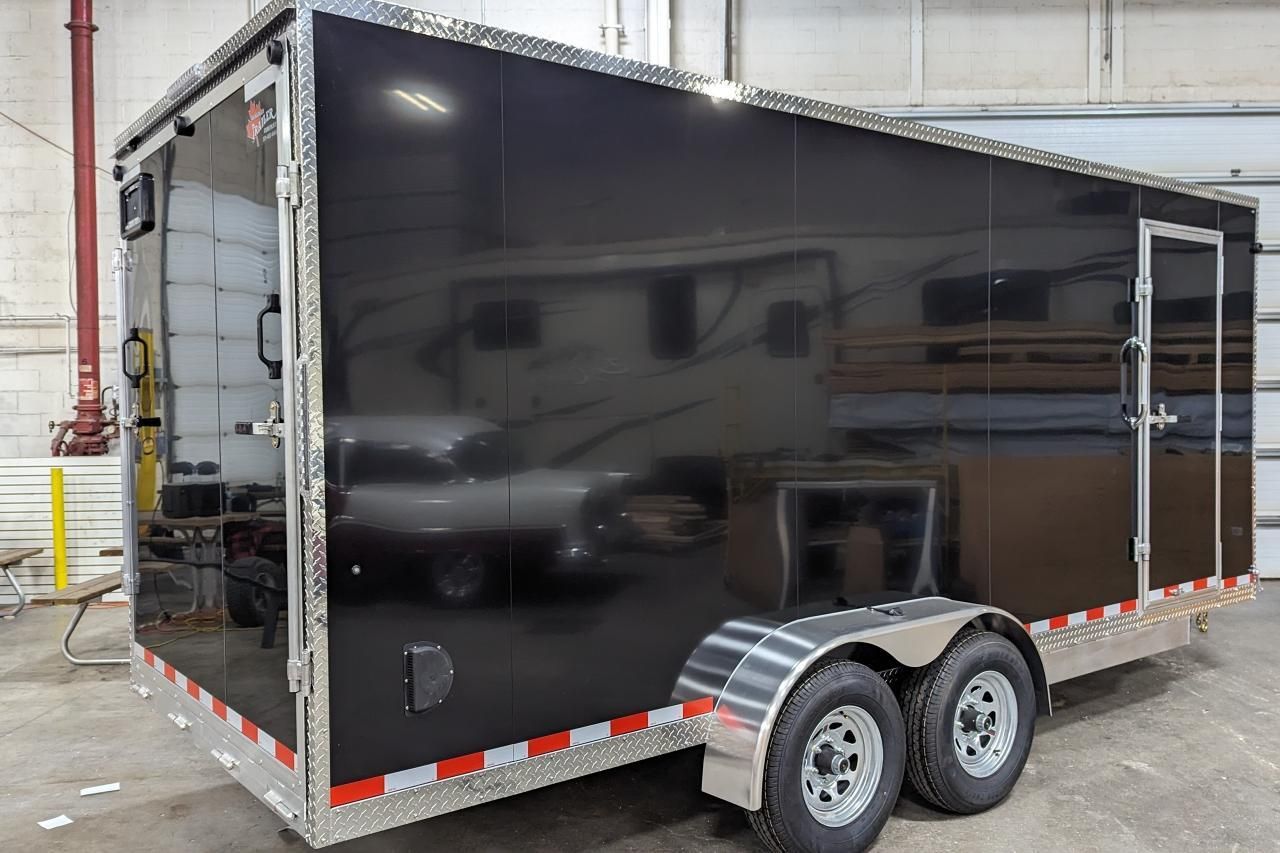 2024 Canadian Trailer Company 7x18 V-Nose Cargo Trailer Aluminum Tandem Axle