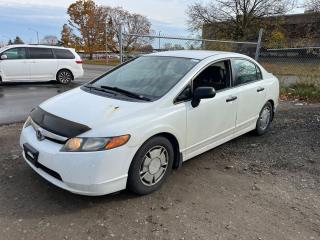 $3799+HST/LICENSING CERTIFIED WITH SAFETY<div>+FREE OIL CHANGE!</div><div>+FREE RUSTPROOFING!</div><div><br></div><div>2008 HONDA CIVIC DX G</div><div><br></div><div>*TWO SETS OF KEYS*</div><div><br></div><div>*TWO SETS OF TIRES*</div><div><br></div><div>*BLUETOOTH MUSIC & HANDSFREE CALLING*</div><div><br></div><div>*ALL POWER FEATURES*</div><div><br></div><div>$3799+HST/LICENSING</div><div><br></div><div>NO HIDDEN FEES</div><div><br></div><div>NO WALK INS</div><div><br></div><div>APPOINTMENT ONLY</div><div><br></div><div>PLEASE CALL</div><div>647 685 3345</div><div>JOHN TARABOULSI</div><div>1849 MATTAWA AVE L4X 1K5</div><div>MISSISSAUGA, ON</div><div>KOMFORT MOTORS</div><div>WWW.KOMFORTMOTORS.COM</div>