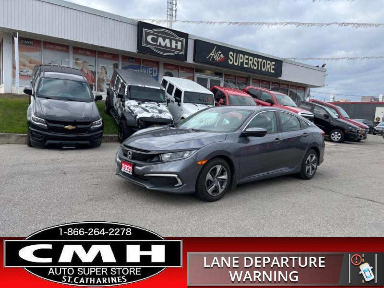 Used 2021 Honda Civic Sedan LX  APPLE-CP COL-SENS HTD-SEATS for sale in St. Catharines, ON