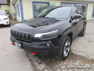 Used 2019 Jeep Cherokee LOADED TRAIL-HAWK-ELITE-EDITION 5 PASSENGER 3.2L - V6.. 4X4.. SELEC-TERRAIN-SHIFTING.. HEATED SEATS & WHEEL.. BACK-UP CAMERA.. BLUETOOTH SYSTEM.. for sale in Bradford, ON
