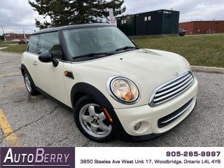 <p><br></p><p><span><span><strong>2011 Mini Cooper Hardtop White On Black Leather Interior</strong></span><br></span></p><p><span><span></span> 1.6L </span><span><span></span> Front Wheel Drive </span><span><span></span> Automatic </span><span><span></span> Push Start Engine </span><span><span></span> A/C <span></span> Leather Interior </span><span><span></span> Heated Seats </span><span><span></span> </span><span>USB Input </span><span><span></span> AUX Input </span><span><span></span> Power Options </span><span><span></span> Keyless Entry </span><span><span></span> Alloy Wheels </span><span></span></p><p><strong><br></strong></p><p><span>*** Fully Certified ***</span></p><p><span><strong>*** ONLY 175,626 KM ***<span id=jodit-selection_marker_1713893618004_621169598130203 data-jodit-selection_marker=start style=line-height: 0; display: none;></span></strong></span></p><br><p><br></p> <span id=jodit-selection_marker_1689009751050_8404320760089252 data-jodit-selection_marker=start style=line-height: 0; display: none;></span>