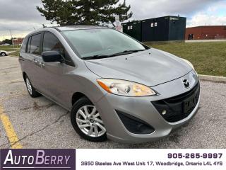 <p><strong>2013 Mazda 5 Gray On Black Interior </strong></p><p><span></span><span> </span>2.5L <span></span><span> V4 </span><span></span> <span>Front Wheel Drive <span></span><span> </span>Auto <span></span><span> </span>A/C</span><span> </span><span><span></span> Sliding Doors<span> </span><span></span> Steering Wheel Mounted Controls</span><span> </span><span><span></span> Bluetooth <span></span><span> </span>Proximity Keys </span><span></span><span> Alloy Wheels <span></span></span><span> Fog Lights </span><span></span></p><p><span><strong><br></strong></span></p><p><span><strong>*** ACCIDENT FREE *** CLEAN CARFAX *** ONE PREVIOUS OWNER ***</strong><br></span></p><p><span>*** Fully Certified ***</span><br></p><p><span><strong>*** ONLY 179,747 KM ***</strong></span></p><p><span><strong><br></strong></span></p><p><span><strong>CARFAX REPORT: <a href=https://vhr.carfax.ca/?id=k5yWyufbFRQ6m7aMrUupjhX9ETbErzQ3>https://vhr.carfax.ca/?id=k5yWyufbFRQ6m7aMrUupjhX9ETbErzQ3</a><span id=jodit-selection_marker_1713894027293_049873904040965256 data-jodit-selection_marker=start style=line-height: 0; display: none;></span><br></strong></span></p> <span id=jodit-selection_marker_1689009751050_8404320760089252 data-jodit-selection_marker=start style=line-height: 0; display: none;></span>