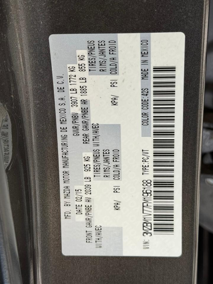 2015 Mazda MAZDA3 GS+Camera+Heated Seats+A/C+Cruise Control Photo40
