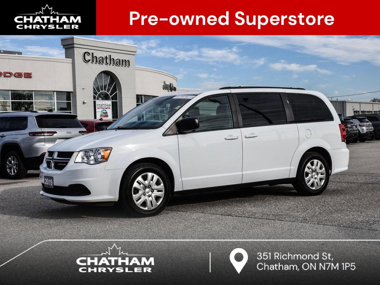 Used 2019 Dodge Grand Caravan CVP/SXT SXT REAR CAMERA LOW KILOMETERS for sale in Chatham, ON