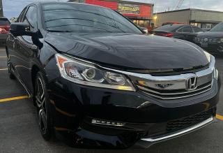 <p><span style=color: #2b2c2d; font-family: Cabin, sans-serif; font-size: 16px; background-color: #ffffff;>2017 ACCORD SPORTS MODEL BLACK ON BLACK LOADED WITH LEATHER-SUNROOF-HEATED SEATS-BACK UP CAMERA-APPLE CAR PLAY-PARK ASSIST-LANE DEPARTURE-FORWARD COLLISION BRAKE-ALLOY WHEELS COMES CERTIFIED WITH SHOP 90 DAYS OF BUMPER TO BUMPER WARRANTY.</span></p>