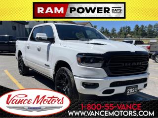 New 2024 RAM 1500 Sport Night G/T 4x4...CONSOLE SHIFT*HTD SEATS*TOW! for sale in Bancroft, ON