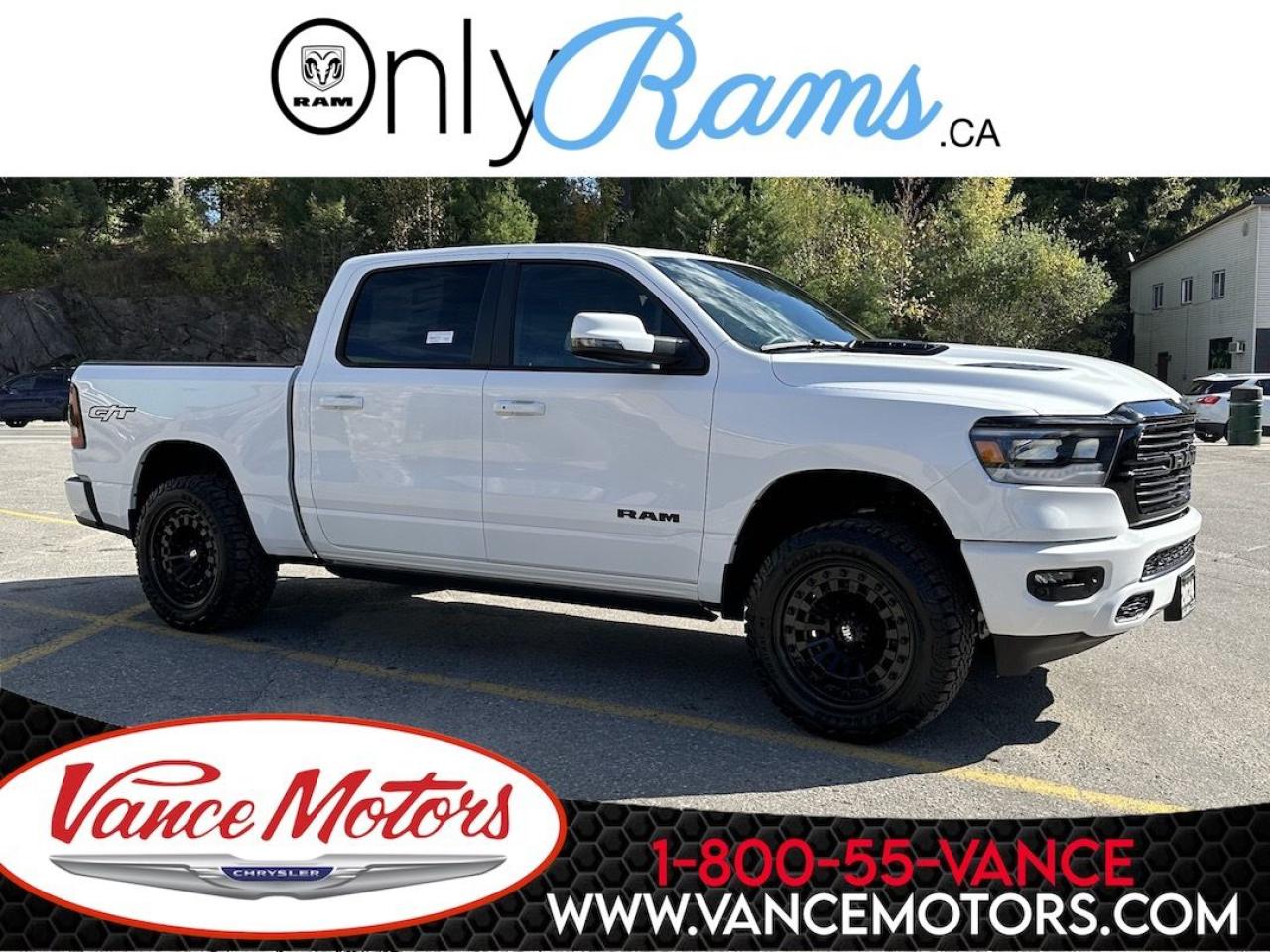 New 2024 RAM 1500 Sport Night G/T 4x4...POWER TONNEAU*LEVEL KIT! for sale in Bancroft, ON