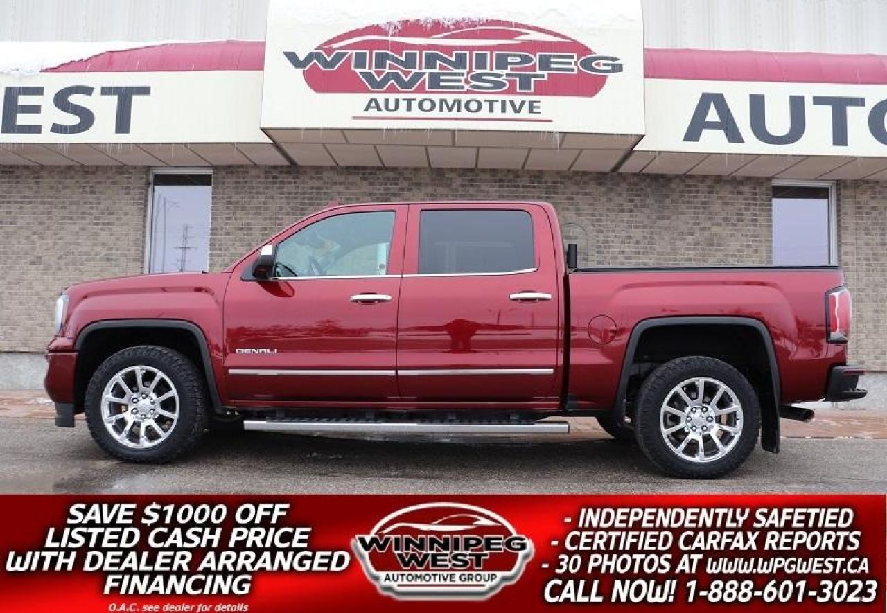 Used 2017 GMC Sierra 1500 DENALI 6.2L V8 4X4, ALL OPTIONS, STUNNING & LOCAL for sale in Headingley, MB