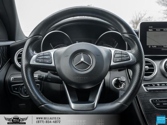 2018 Mercedes-Benz C-Class C 300, Navi, Pano, BackUpCam, RedLeather, Sensors, WoodTrim Photo12