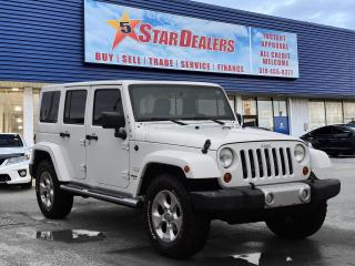 Used 2013 Jeep Wrangler Unlimited 2 TOPS NAV H-SEATS MINT WE FINANCE ALL CREDIT! for sale in London, ON
