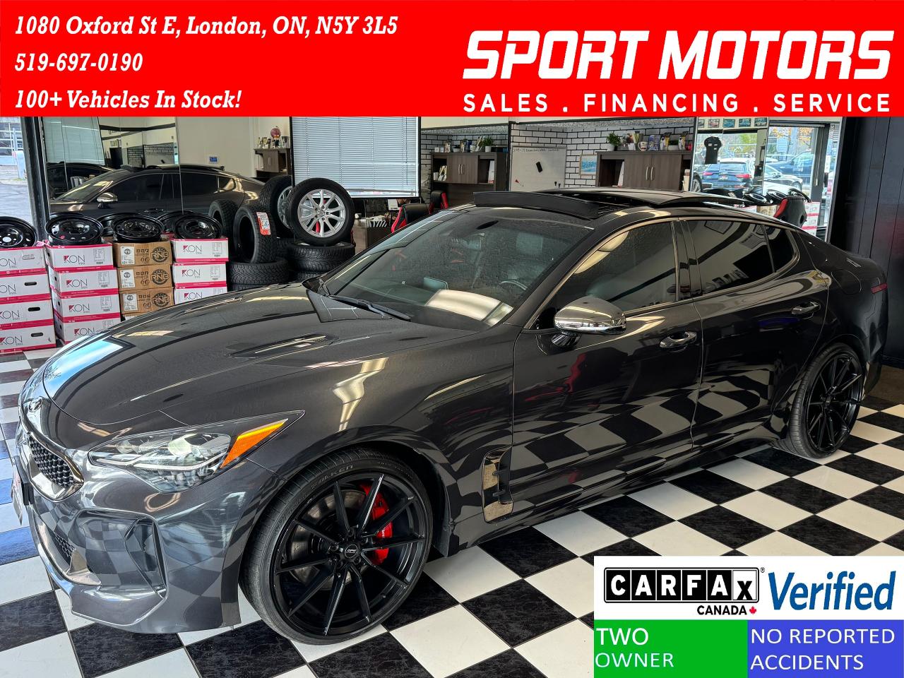 2020 Kia Stinger GT Limited AWD 3.3T+HUD+Adptive Cruise+CLEANCARFAX - Photo #1