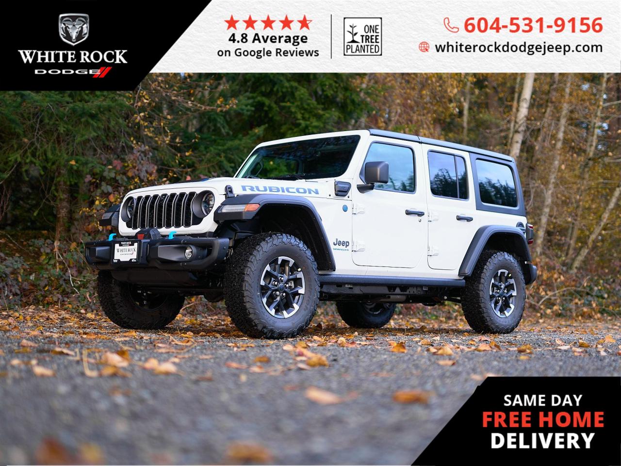 New 2024 Jeep Wrangler 4xe RUBICON for sale in Surrey, BC