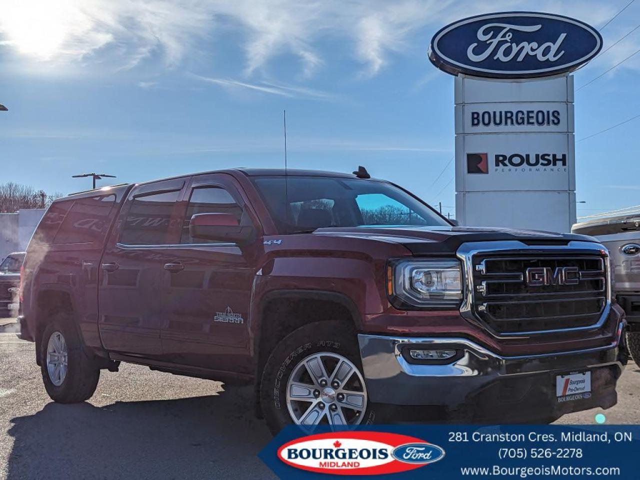 Used 2018 GMC Sierra 1500 SLE  *4WD, BLUETOOTH, SPRAY-IN BED, LEER BED CAB* for sale in Midland, ON