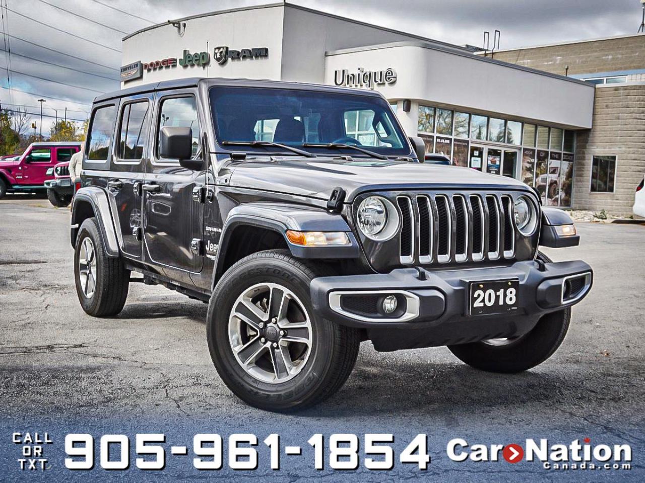 Used 2018 Jeep Wrangler Unlimited Sahara 4x4| NAV| COLD WEATHER GROUP| for sale in Burlington, ON