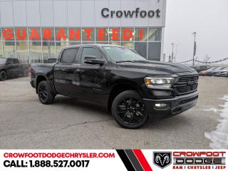<b>Sunroof, Night Edition, Blind Spot Detection, Trailer Hitch!</b><br> <br> <br> <br>  Work, play, and adventure are what the 2024 Ram 1500 was designed to do. <br> <br>The Ram 1500s unmatched luxury transcends traditional pickups without compromising its capability. Loaded with best-in-class features, its easy to see why the Ram 1500 is so popular. With the most towing and hauling capability in a Ram 1500, as well as improved efficiency and exceptional capability, this truck has the grit to take on any task.<br> <br> This diamond black c Crew Cab 4X4 pickup   has an automatic transmission and is powered by a  395HP 5.7L 8 Cylinder Engine.<br> <br> Our 1500s trim level is Sport. This RAM 1500 Sport throws in some great comforts such as power-adjustable heated front seats with lumbar support, dual-zone climate control, power-adjustable pedals, deluxe sound insulation, and a heated leather-wrapped steering wheel. Connectivity is handled by an upgraded 12-inch display powered by Uconnect 5W with inbuilt navigation, mobile internet hotspot access, smart device integration, and a 10-speaker audio setup. Additional features include power folding exterior mirrors, a power rear window with defrosting, class II towing equipment including a hitch, wiring harness and trailer sway control, heavy-duty suspension, cargo box lighting, and a locking tailgate. This vehicle has been upgraded with the following features: Sunroof, Night Edition, Blind Spot Detection, Trailer Hitch. <br><br> <br>To apply right now for financing use this link : <a href=https://www.crowfootdodgechrysler.com/tools/autoverify/finance.htm target=_blank>https://www.crowfootdodgechrysler.com/tools/autoverify/finance.htm</a><br><br> <br/>   <br> Buy this vehicle now for the lowest bi-weekly payment of <b>$511.48</b> with $0 down for 96 months @ 4.99% APR O.A.C. ( Plus GST  documentation fee    / Total Obligation of $106389  ).  Incentives expire 2024-02-29.  See dealer for details. <br> <br>We pride ourselves in consistently exceeding our customers expectations. Please dont hesitate to give us a call.<br> Come by and check out our fleet of 80+ used cars and trucks and 180+ new cars and trucks for sale in Calgary.  o~o