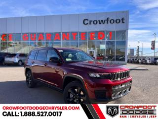 <b>Sunroof, Trailer Tow Group!</b><br> <br> <br> <br>  Whether its an off-road trail or the city streets, this super versatile 2024 Grand Cherokee L is ready for whatever. <br> <br>The next step in the iconic Grand Cherokee name, this 2024 Grand Cherokee L is here to prove that great things can also come in huge packages. Dont let the size fool you, though. This Grand Cherokee may be large and in charge, but it still brings efficiency and classic Jeep agility. Whether youre maneuvering a parking garage or a backwood trail, this Grand Cherokee L is ready for your next adventure, no matter how big.<br> <br> This velvet red pearl SUV  has an automatic transmission and is powered by a  293HP 3.6L V6 Cylinder Engine.<br> <br> Our Grand Cherokee Ls trim level is Altitude. This Cherokee L Altitude adds on upgraded aluminum wheels and body-colored front and rear bumpers, with great base features such as tow equipment with trailer sway control, LED headlights, heated front seats with a heated steering wheel, voice-activated dual zone climate control, mobile hotspot internet access, and an 8.4-inch infotainment screen powered by Uconnect 5. Assistive and safety features also include adaptive cruise control, blind spot detection, lane keeping assist with lane departure warning, front and rear collision mitigation, ParkSense front and rear parking sensors, and even more! This vehicle has been upgraded with the following features: Sunroof, Trailer Tow Group. <br><br> <br>To apply right now for financing use this link : <a href=https://www.crowfootdodgechrysler.com/tools/autoverify/finance.htm target=_blank>https://www.crowfootdodgechrysler.com/tools/autoverify/finance.htm</a><br><br> <br/> Total  cash rebate of $3399 is reflected in the price. Credit includes up to 5% MSRP. <br> Buy this vehicle now for the lowest bi-weekly payment of <b>$398.50</b> with $0 down for 96 months @ 6.49% APR O.A.C. ( Plus GST  documentation fee    / Total Obligation of $82889  ).  Incentives expire 2024-02-29.  See dealer for details. <br> <br>We pride ourselves in consistently exceeding our customers expectations. Please dont hesitate to give us a call.<br> Come by and check out our fleet of 80+ used cars and trucks and 180+ new cars and trucks for sale in Calgary.  o~o