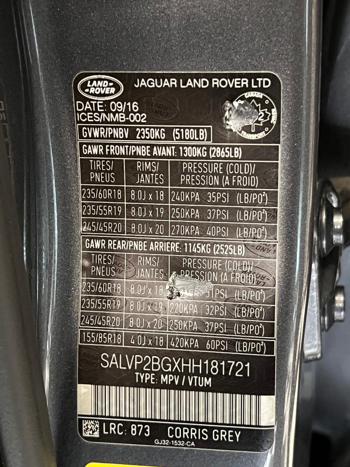 2017 Land Rover Range Rover Evoque SE+GPS+Roof+Heated Leather+CLEAN CARFAX - Photo #43