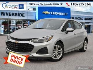 Recent Arrival! Odometer is 48631 kilometers below market average! Silver Ice Metallic 2019 Chevrolet Cruze LT Turbo FWD 6-Speed Automatic 1.4L DOHC

Local trade-in.


Reviews:
  * Most owners report a nicely sorted ride and handling equation for a car that feels light and lively in motion, and excellent feature content for the dollar. A glance at past test drive notes saw this writer praising a 2018 Cruze hatchback for a more solid-feeling and quiet drive on the highway than a comparable Honda Civic. Plenty of approachable connectivity tech helped round out the package. Source: autoTRADER.ca