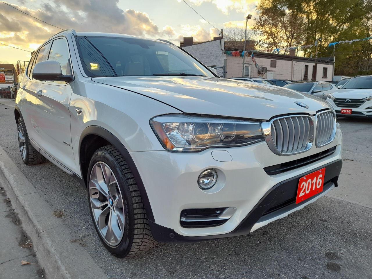 2016 BMW X3 28I-AWD-PANOROOF-REBUILT-LEATHER-NAVI-BK UPCAM-AUX
