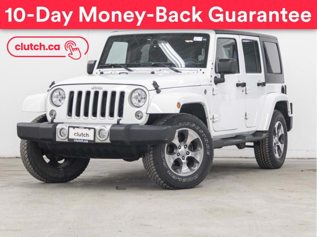 Used 2017 Jeep Wrangler Unlimited Sahara w/ Bluetooth, Nav, A/C for sale in Toronto, ON