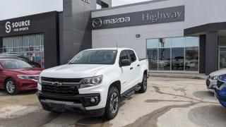 V6 3.6L DI 308 HP (lgz) - Gas (W/4Z7), Summit White Rugged Chevrolet built with quality and comfort in mind! V6, 4x4 Crew Cab, come by Highway Mazda today!